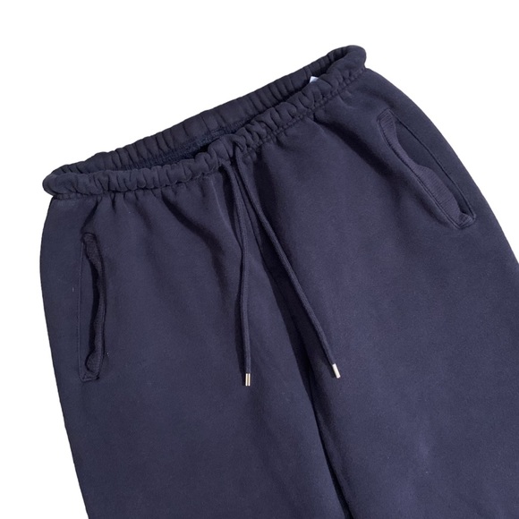 Pacer Vintage Matching Sweat Suit Navy Zip Up Hooded Sweatshirt Sweatpant Medium - Picture 7 of 9